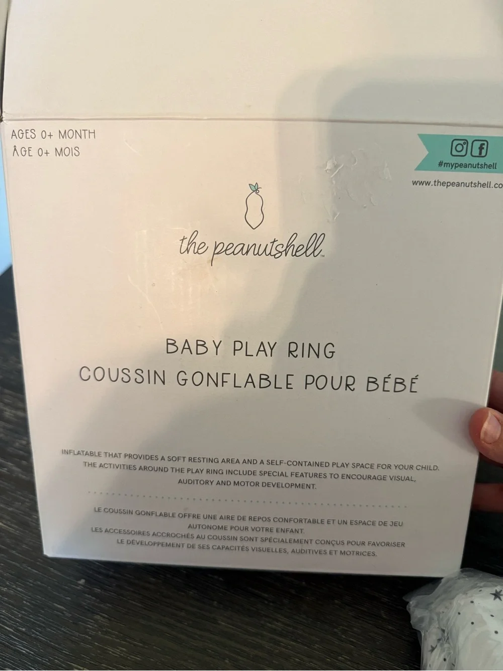 NIB The Peanutshell Montessori Baby Play Ring Inflatable NEW